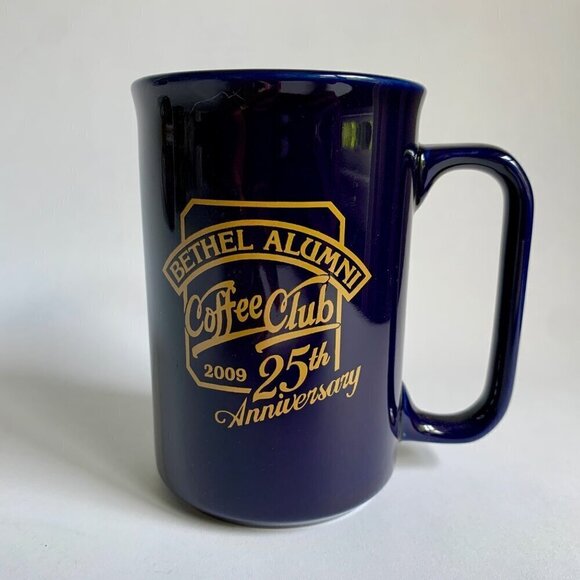 2009 Bethel Alumni Coffee Club 25th Annivesary Blue Mug - Picture 1 of 6